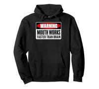 Mouth Works Faster Than Brain Funny Gen Z Yapping Meme Sudadera con Capucha