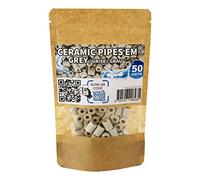 Moutta | 50 Perlas de Cerámica Gris EM® | Purificador natural de agua del grifo, Filtración para Jarra Hervidor Lavadora/Lavavajillas Frigorífico