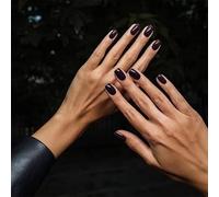 MouyouGlow Press on Nails Kurz,Square Wine Lila Einfarbige Design Short Fake Nails,Blackberry Purple Plain Pure Colour INS Artificial Fingernägel,Full Cover Artificial Nagels