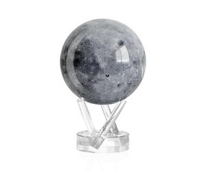 MOVA Globe Luna de la serie del espacio exterior 4.5" con base, globo giratorio con energía solar, regalo único y decoración del hogar o escritorio para hombres, mujeres, niños