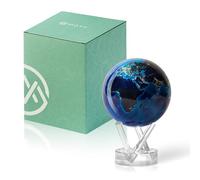 MOVA Globo Autorrotativo, Tierra de Noche Signature (6") | globo giratorio solar, sin pilas ni cables, regalo para amantes de mapas, display cinético premium, decoración oficina
