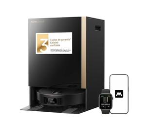 Mova Mobius 60 Robot Aspirador, Sistema MopSwap, 30000 Pa Succión, Salta Obstáculos 8 cm, Navegación FlexScope, Limpieza con Calor PTC 100°C, para Hogares con Mascotas