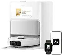 Mova P50Pro Ultra Robot Fregasuelos y Aspirador, 19000Pa Autovaciado Autolimpieza, Agua Caliente 75℃, Mopa Extensible, Navegación LDS+IA RGB, Evita Obstáculos (Iteración P10Pro)