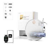 MOVA S70 Ultra Roller robot aspirador con 32.000 Pa de succión y fregado HydroForce, navegación CovertSense, tecnología AutoShield, doble sistema antienredos, control por voz estación base todo en uno