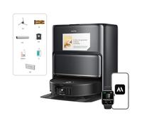 Mova Z60 Ultra Roller Complete Robot Aspirador con Fregona, 28.000 Pa, Elevación del Chasis y 8cm Superación de Obstáculos, Navegación DToF Retráctil+Láser Dual+IA RGB, Autolimpieza, Mopa Extensible