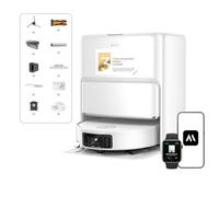 Mova Z60 Ultra Roller Standalone, Robot Aspirador 26.000Pa de succión y Sistema de fregado HydroForce, tecnología MaxiReach, Radar elevable FlexScope, tecnología AutoShield, Triple Mecanismo