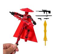 Movable Action Figure - Movable Joint Robot Toy, 3D Printed Multi Joint Figure, Desktop Decoration, Finger Exercise Toy, Assembled Robot Model for Kids Boys, Anime Fans, Gift, for Birthday Christmas