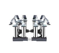 Movable Dryer and Refrigerator Base Stand with 4 Locking Wheels Adjustable 16"-25" Base Washing Machine Base Appliance Wheels Fridge Freezer Trolley Anti-Vibration Mat (1(L Type-1 To 25)
