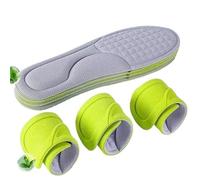 MOVDARL 2/12 nanoplantillas de espuma viscoelástica, unisex, suave, absorbe el sudor, relleno de suela para zapatos, acolchado ortopédico deportivo para mujeres y hombres (gris, 2 unidades, 37-38)