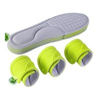 MOVDARL 2/12 nanoplantillas de espuma viscoelástica, unisex, suave, absorbe el sudor, relleno de suela para zapatos, acolchado ortopédico deportivo para mujeres y hombres (gris, 4 piezas, 37-38)