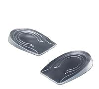 MOVDARL 2 plantillas de gel de silicona para aumentar la altura del talón, protector de pie para zapatos, cojín elástico para soporte de arco (1 cm para mujeres)