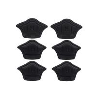 MOVDARL 2 plantillas de talón para zapatos, almohadillas de talón para zapatos deportivos, tamaño ajustable, plantilla protectora de talón para zapatos, calcomanía trasera (negro, 5 mm, 3 pares)