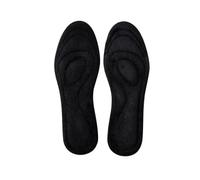 MOVDARL Plantilla de forro polar gruesa y suave para zapatos, almohadilla de masaje suave de cachemira, plantillas térmicas de invierno para hombre y mujer (negro, EU39-40 (250 mm)