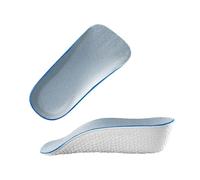 MOVDARL Plantilla transpirable invisible para el arco de la altura, cómoda de usar, media plantilla, duradera, ortopédica, para hombres y mujeres (gris-L)