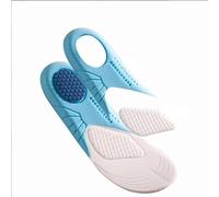MOVDARL Plantillas ortopédicas de espuma viscoelástica para niños, cómodas plantillas deportivas para correr, plantillas para fascitis plantar con soporte de arco (azul, L (EU31-35) 220 mm)