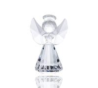 Movdyka Figura de ángel de la guarda de cristal transparente, regalo para mujeres y hombres