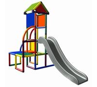 Move And Stic Toni Área de Juegos/Casa de Juegos Torre de Escalada con Tobogán para Niño Pequeño para Habitación Infantil o Sala de Juegos Genauso Apto como en el Jardín