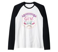 Move Aside Boys Deja Que una Chica te muestre cómo remar Mujeres Divertidas Camiseta Manga Raglan