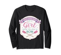Move Aside Boys Deja Que una Chica te muestre cómo remar Mujeres Divertidas Manga Larga