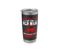 Move Over Boys Let The Old Man Trucker Funny Truck Driver Vaso térmico de acero inoxidable de doble pared
