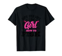 Move Over Boys Let This Girl Show You How To Fish Girls Camiseta gráfica económica