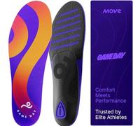 MOVE Game Day Plantillas multifuncionales para fascitis plantar correr, absorción de impactos, pie plano, soporte de arco de pie, baloncesto, senderismo y atletismo (M 9-9,5 / WM 10,5-11)