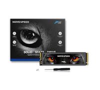 MOVE SPEED HB7450 - Unidad interna de estado sólido de 4 TB para PS5 con disipador de calor, SSD PCIe 4.0 NVMe M.2, hasta 7450 MB/s, expansión de almacenamiento 3D NAND compatible con PS5, portátiles