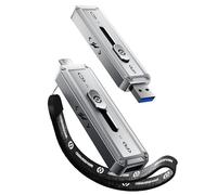MOVE SPEED SSD externo de 512 GB, SSD portátil de transferencia fiable TLC de 2100 MB/s con USB 3.2 Gen2x2 + tipo C, unidad USB genial para teléfono/Windows/Mac (SP20)