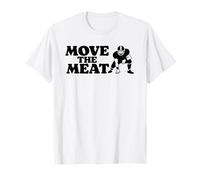 Move The Meat Funny Offensive Lineman Football O-Line Camiseta