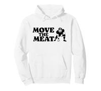 Move The Meat Funny Offensive Lineman Football O-Line Sudadera con Capucha
