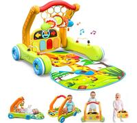 Move2Play, Alfombra de juego 4 en 1 para bebé y centro de actividades, gimnasio, andador, juguete infantil para el tiempo boca abajo, regalo de cumpleaños, regalo para niños y niñas de 3, 4, 5, 6, 7
