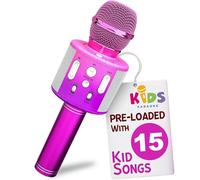 Move2Play, Micrófono de karaoke para niños, incluye canciones precargadas y Bluetooth, regalo de fiesta de cumpleaños para niños, juguete para todas las edades de 2, 3, 4, 5, 6 años en adelante