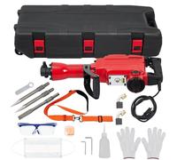 MOVECOM Martillo eléctrico de 1700 W con juego de brocas de cinceles de 3 piezas | Kit de herramientas para romper hormigón resistente