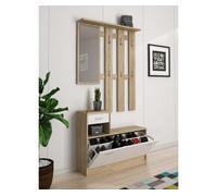 Móveis de entrada com efeito madeira