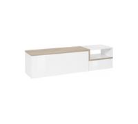 Móvel tv com efeito madeira