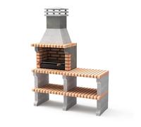 Movelar Barbacoa Liz XL con bancada con Brasero - 146 × 58 × 217 cm - REF: M00335