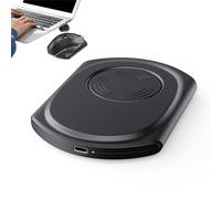 Mover el ratón Jiggler,Mover el ratón automático - Almohadilla vibratoria ultrafina y silenciosa para mover el ratón de la computadora,El dispositivo de movimiento del mouse sin controlador mantiene e