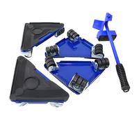 Mover muebles con ruedas ， Furniture Movers Pack of 4 Multicolor 3 Wheel 360 Rotation Wheels Lifter 500kg Capacity(Blue)