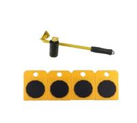 Mover muebles con ruedas ， Furniture Moving Dolly Transport Roller Set Pack of 5 Multicolor 300kg(Yellow)