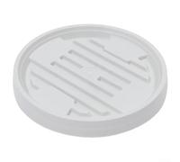 Mover plantas de resina diseñado para uso pesado con cuatro ruedas que soportan hasta 50 libras en varios tipos de suelo (B-31 cm de diámetro)