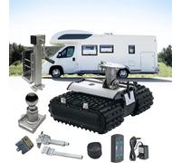 Mover remolque eléctrico, 450 kg de capacidad de carga, kit de carrito motorizado con control remoto para caravana, barco, todo terreno