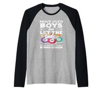 Moverse sobre Niños Bingo Queen Let The Lady Camiseta Manga Raglan