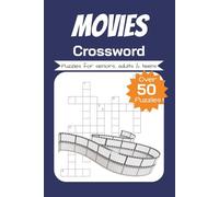 Movie and Film Crossword Puzzle Book: Crossword with Easy to Read Print about Movies, Films, Theatre, and More │ 6x9 inches, 120 pages │ 50+ … Gift for Vacations, Holidays, and Relaxation