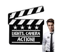 Movie Brooch - Funny Clapperboard Pin For Film Lovers | You Are The Protagoništ Metal Badge | Inspirational Costume Accessory Corsage, For Jackets, Bags, Hats, Uñiquë Gîft Ƒor Actors Directors