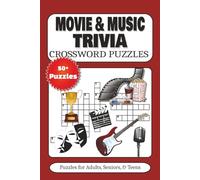 Movie & Music Crossword Puzzle Book: Crosswords with Easy to Read Print about Theater, Shows, Fame and More | 6x9 inches, 120 pages | 50+ Puzzles .... Gifts for Adults, Seniors, and Teens