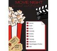 Movie Night Planner and Reviews | Movie Bingo: A movie Journal, Watch List, Review Log, Movie Favorites & Movie Bingo