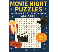 Movie Night Puzzles: Word Search Fun for All Ages: Blockbuster Word Searches Featuring Classic Films, Popcorn Fun, and Hollywood Magic
