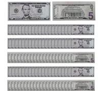 Movie Prop Money - Theatrical Fake Bills, Simulation Banknotes with Clear Prop Markings, Stack of Bills For Filming and Video Production, Educational Play Toy Teaching Counting Skills