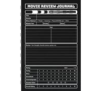 Movie Review Journal: Track 100 Movies, Write Reviews, Rate Films, and Organize Your Favorite Movies, Actors & Directors