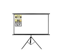 Movie Screen, Pantalla de proyección de 120 Pulgadas con Soporte, relación de Aspecto 16:9, Plegable y Resistente a Las Arrugas, Lavable, portátil